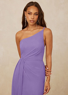Christian Siriano Bridal for Azazie 1003 Bridesmaid Dresses Tahiti Sheath One Shoulder Chiffon Dress image4