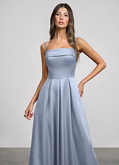 vestido Maxi Azul Empoeirado Isolde image5