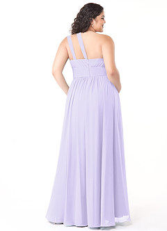 Azazie Molly Final Sale Lilac A-Line One Shoulder Chiffon Dress image8