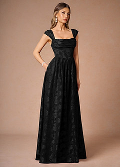 Hazel Black Pleated Maxi Dress image4