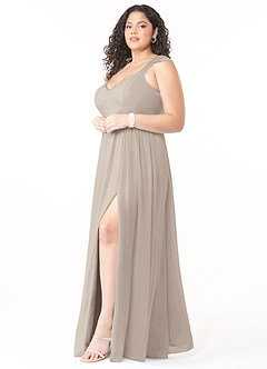 Azazie Cleobella Bridesmaid Dresses Frost A-Line Sweetheart Lace Chiffon Dress image10