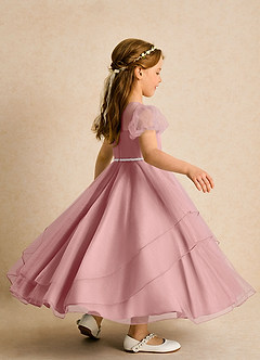 Azazie Duckie Flower Girl Klänningar Klänning Balklänning i Tyll Plisserad image2