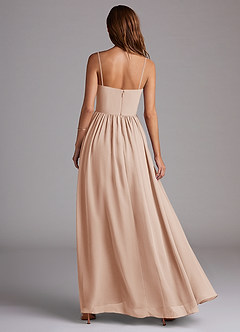 Azazie Calianna Bridesmaid Dresses English Rose A-Line Off the Shoulder Chiffon Convertible Dress image5