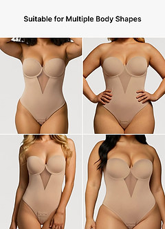 front Olkaimeton kuppimainen saumaton stringibody