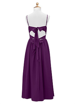 Azazie Zeya Junior Grape A-Line Chiffon Dress image8
