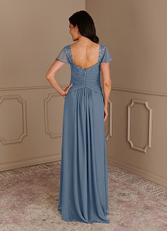 Azazie Gwenyth Mother of the Bride Dresses Twilight A-Line Lace Chiffon Dress image2