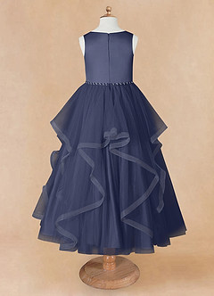 Azazie Sofia Flower Girl Dresses Stormy A-Line Beaded Tulle Dress image9