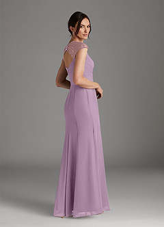 Azazie Blanchett Final Sale Wisteria Mermaid Sequins Chiffon Dress image3