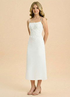 front Azazie Leina Junior Formal Dress