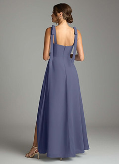 Azazie Debra Brudtärnklänningar Klä av A-Linje i Chiffong med fickor Stormig Konvertibel image10