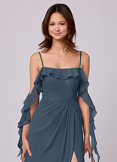 Barbie ♥ Azazie Bridesmaid Dresses Neptune A-Line Off the Shoulder Chiffon Convertible Dress image2