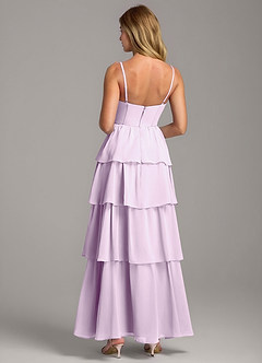 Azazie Alanna Bridesmaid Dresses Frosted Lilac A-Line Sweetheart Neckline Chiffon Dress image7