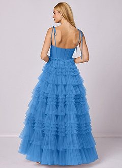 Barbie ♥ Azazie Bridesmaid Dresses Blue Jay A-Line Sweetheart Neckline Tulle Dress image5