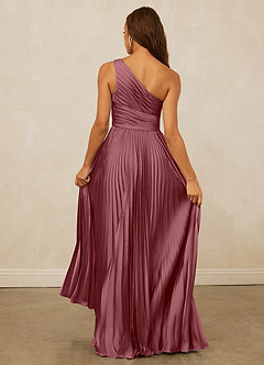 Christian Siriano Bridal for Azazie 1008 Bridesmaid Dresses Desert Rose A-Line One Shoulder Stretch Satin Dress image7