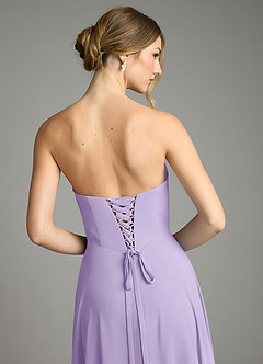 Azazie Ayla Abiti da Damigella Abito A-Line in Chiffon Scollo a Cuore Lilla image11