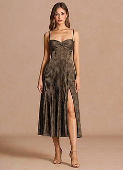 Midi jurk Vesper Kahvi Ruskea image5