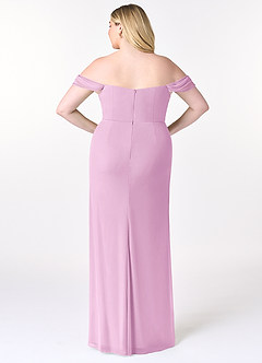 Azazie Tessa Brautjungfernkleider Wandelbar Etui Schulterfreier Schatz Gittergewebe Kleid Bonbonrosa image9