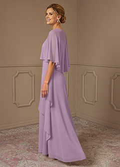 Azazie Bowie Mother of the Bride Dresses Wisteria A-Line Chiffon Dress image3