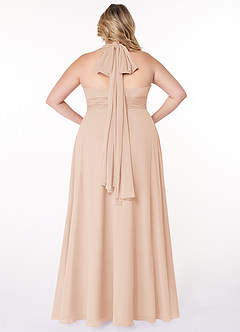 Azazie Fifi Bridesmaid Dresses English Rose A-Line Strapless Chiffon Convertible Dress image24