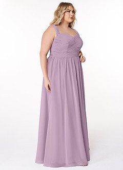 Azazie Zapheira Bridesmaid Dresses Wisteria A-Line Ruched Chiffon Dress image9
