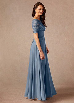 Azazie Raissa Mother of the Bride Dresses Twilight A-Line Lace Chiffon Dress image4