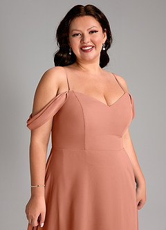 Azazie Marley Bridesmaid Dresses MAI TAI A-Line Off the Shoulder Chiffon Convertible Dress image16