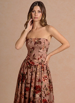 Rowena Mauve Multi Midi Dress image5