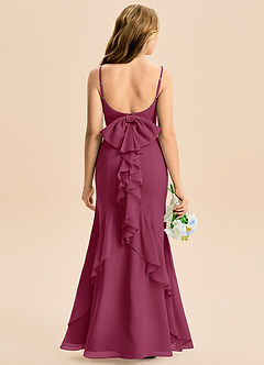 Azazie Lioren Junior Robe Sirène en Mousseline de soie Arc Mûre image5