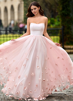 Calliope Rose Rougissant Robe de bal à fleurs image3