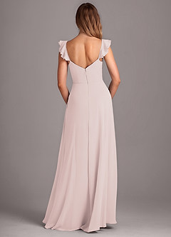 Azazie Kaylyn Bridesmaid Dresses Rose Petal A-Line Ruched Chiffon Dress image5