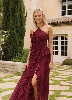 Hatsu Wine Maxi Dress image3