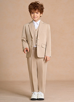Oliver Boys Tan 3-Piece Suit