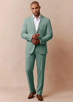 front Owen Matcha Chaqueta de traje ligera a medida