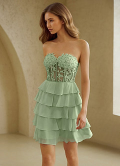 Crinelle Verde Mini vestido image3