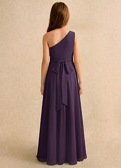 Azazie Puddles Girls Formal Flower Girl Klänningar Klä A-Line i Chiffong Ena axeln image2