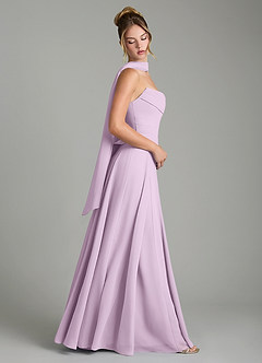 Azazie Gabriela Brautjungfernkleider A-Linie Korsett Chiffon Kleid Frostiges Flieder image3