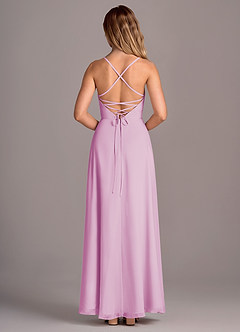 Azazie Mei Bridesmaid Dresses Candy Pink A-Line Chiffon Dress image6