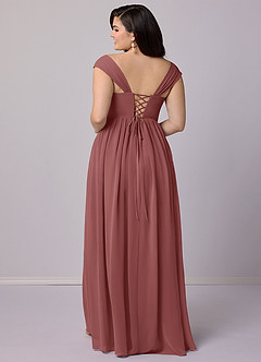 Barbie ♥ Azazie Bridesmaid Dresses Amethyst A-Line Corset Chiffon Dress image10
