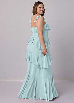 Barbie ♥ Azazie Bridesmaid Dresses Mist A-Line Sweetheart Neckline Chiffon Dress image10