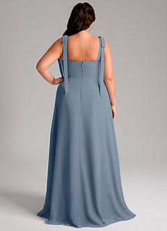 Azazie Debra Robes de demoiselle d'honneur Robe Trapèze Convertible en Mousseline de soie avec poches Violet Crépusculaire image9