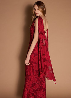 Robe Longue Rouge Rubis Monika image7
