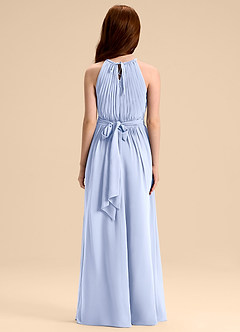 Azazie Malone Junior A-Linie Plissee Chiffon Kleid Eis image2