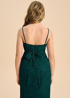 Azazie Mai Junior Etui Plissee Blumen-Burnout Kleid Kiefer image7