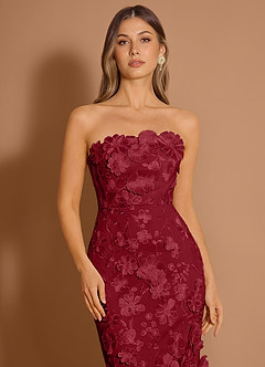 Della Merlot Midi Dress image6