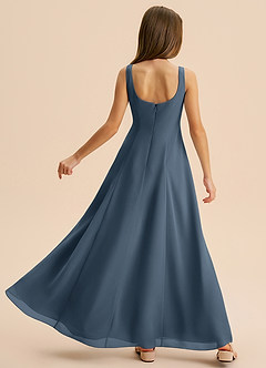 Azazie Lambie Junior Neptune A-Line Pleated Chiffon Dress image8