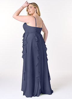Azazie Peyton Bridesmaid Dresses Stormy A-Line Ruched Chiffon Dress image10
