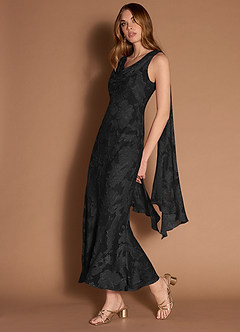 Monika Black Maxi Dress image3