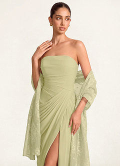 front Sciarpa in chiffon con motivo floreale a effetto bruciato
