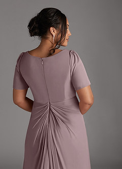 Azazie Bessie Mother of the Bride Dresses Dusk A-Line Pleated Mesh Dress image10