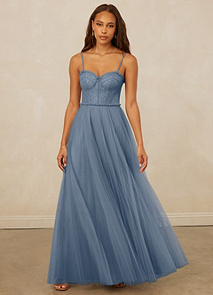 Christian Siriano Bridal for Azazie 1015 Final Sale Dusk A-Line Lace Tulle Dress image3